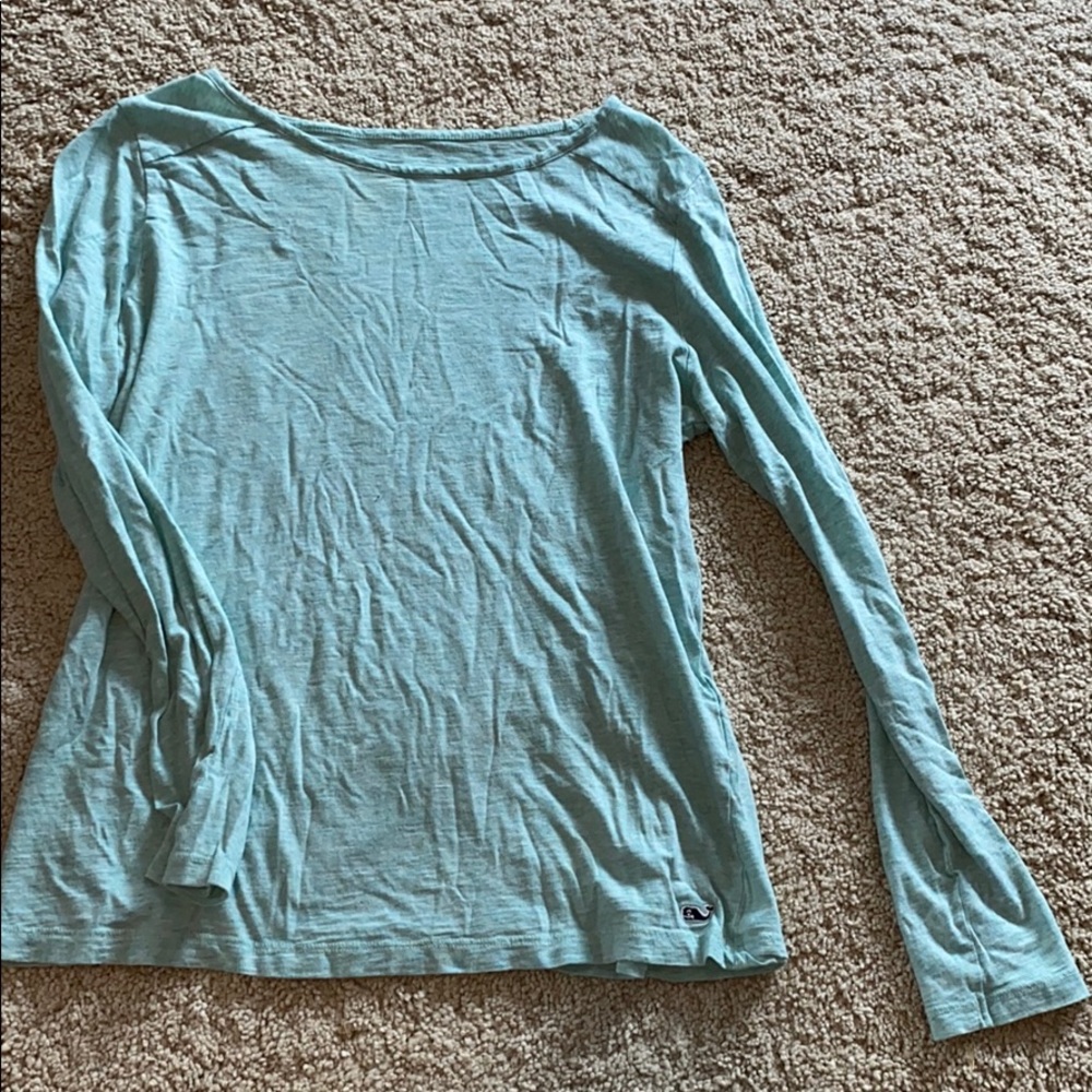 Teal vineyard vines long sleeve